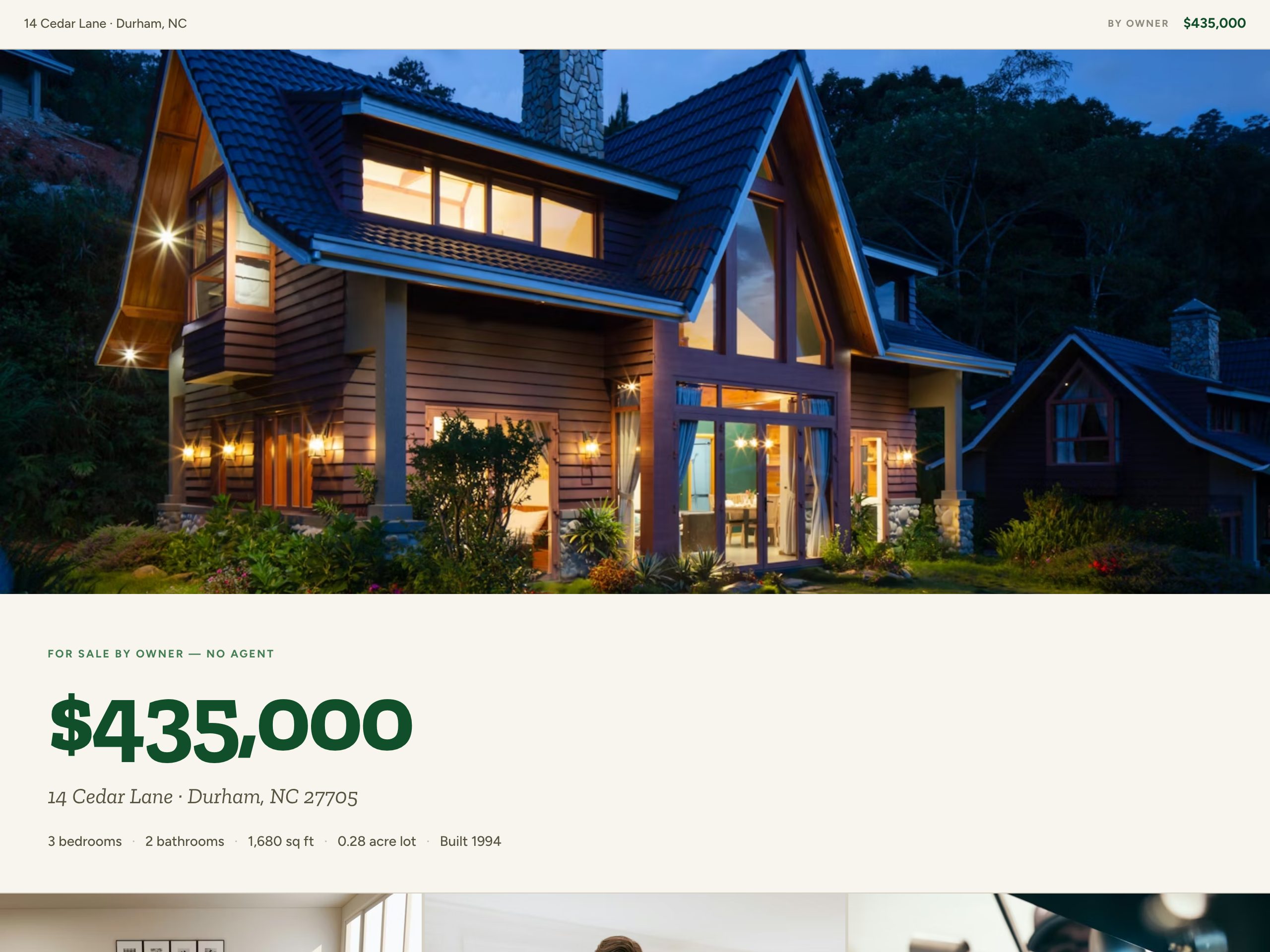 14 Cedar Lane — built with Nanopage