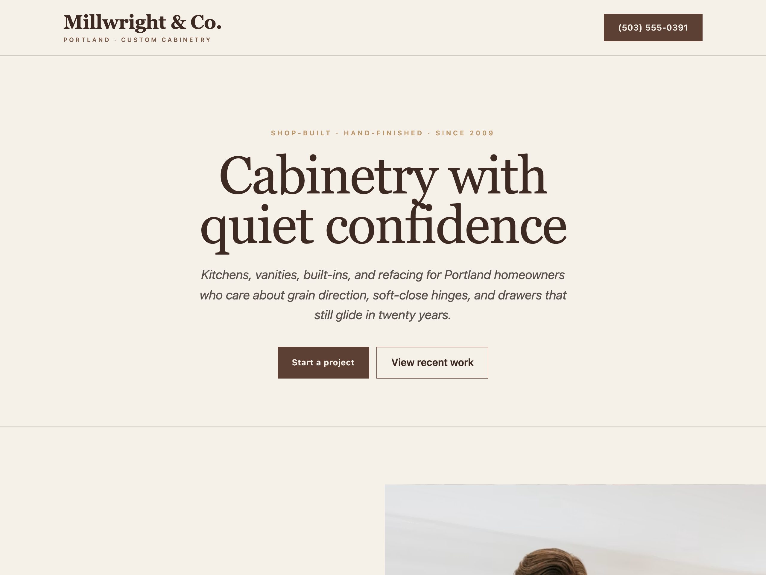 Millwright & Co. — built with Nanopage