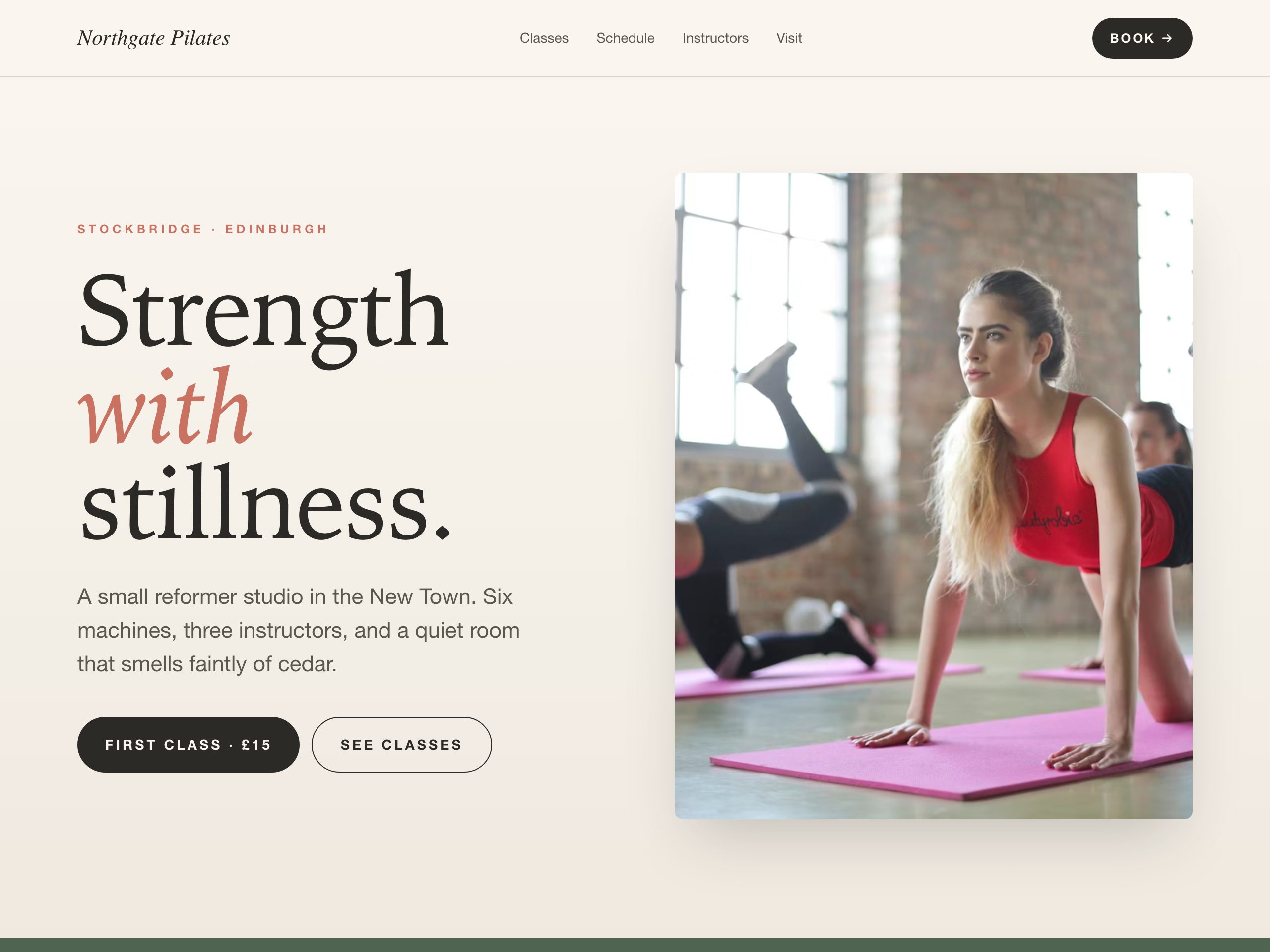 Northgate Pilates — built with Nanopage