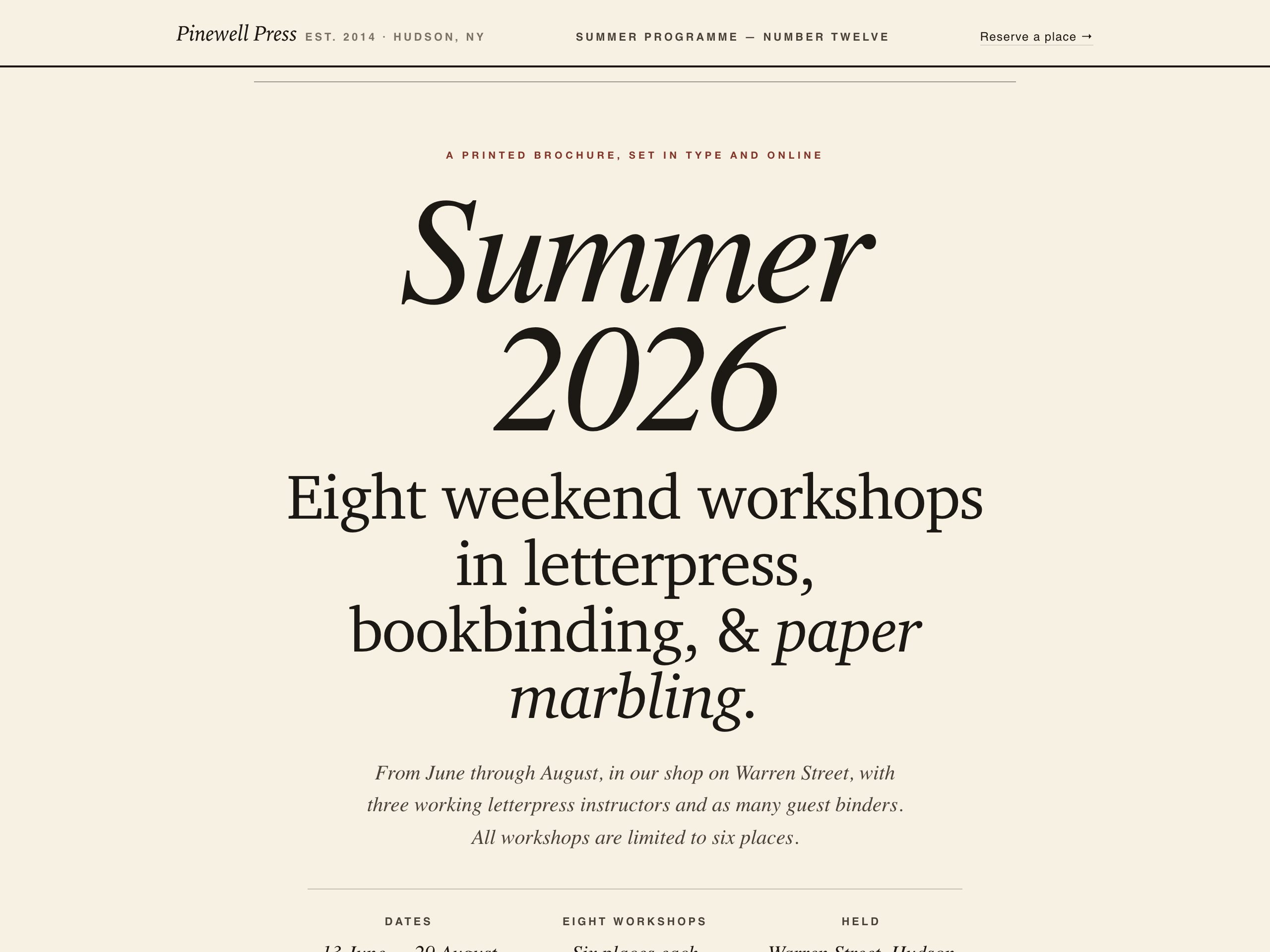 Pinewell Press — built with Nanopage