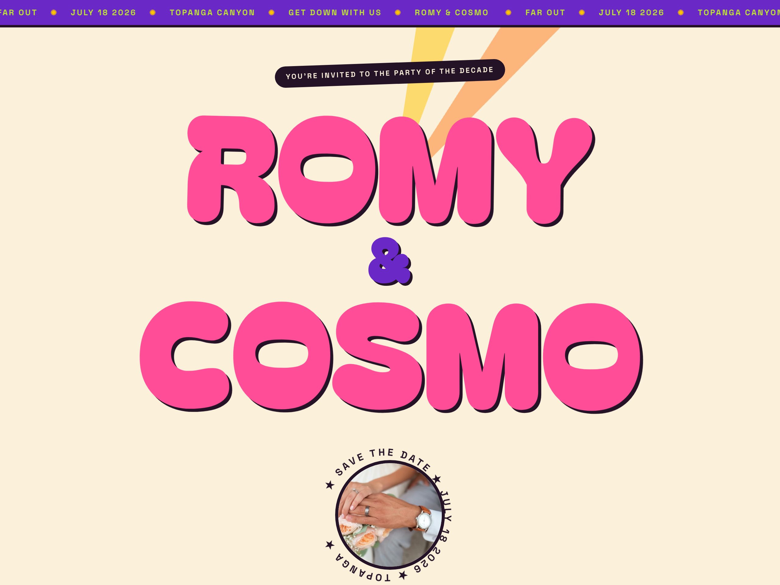 Romy & Cosmo — built with Nanopage
