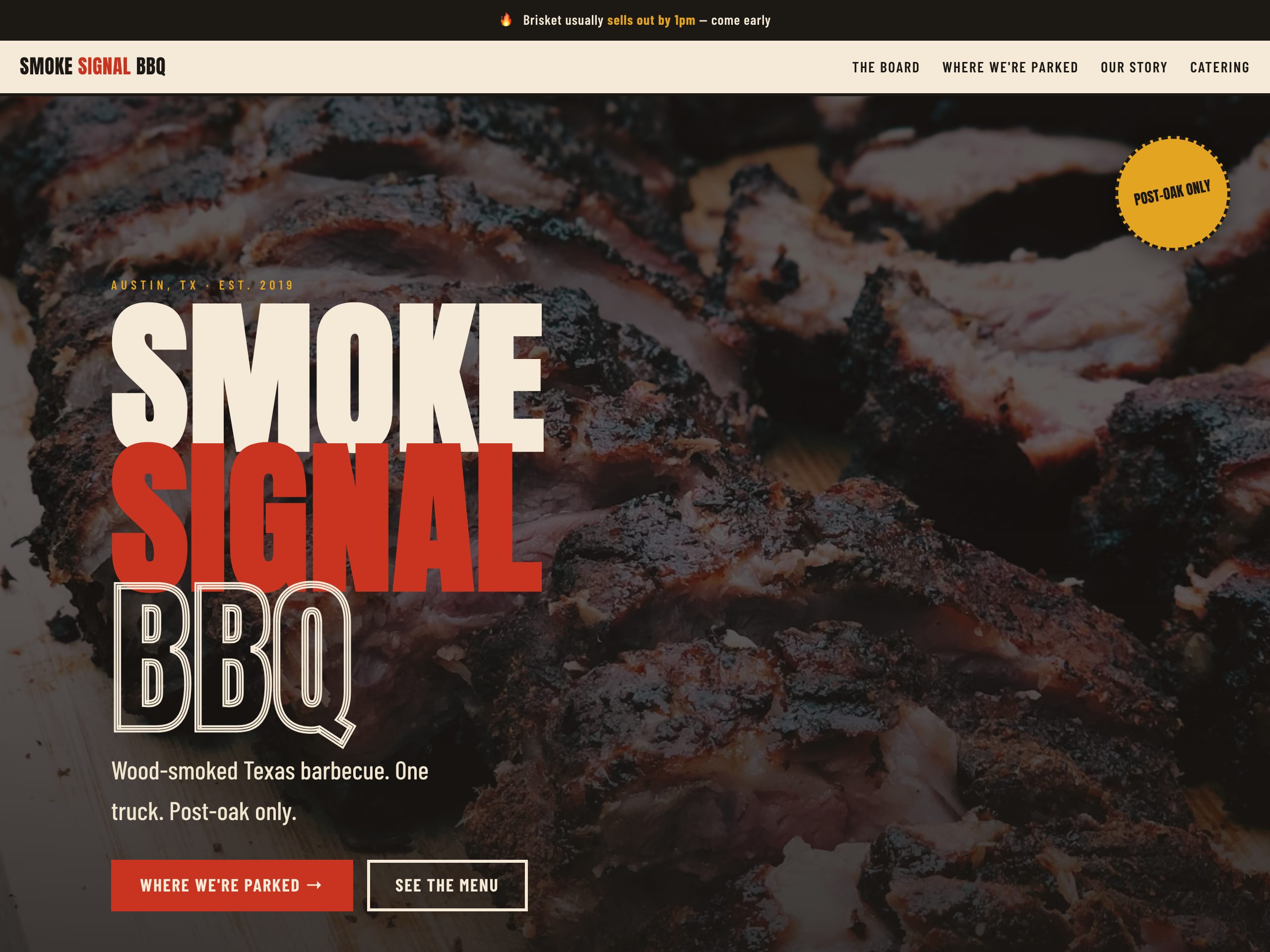 Smoke Signal BBQ — built with Nanopage